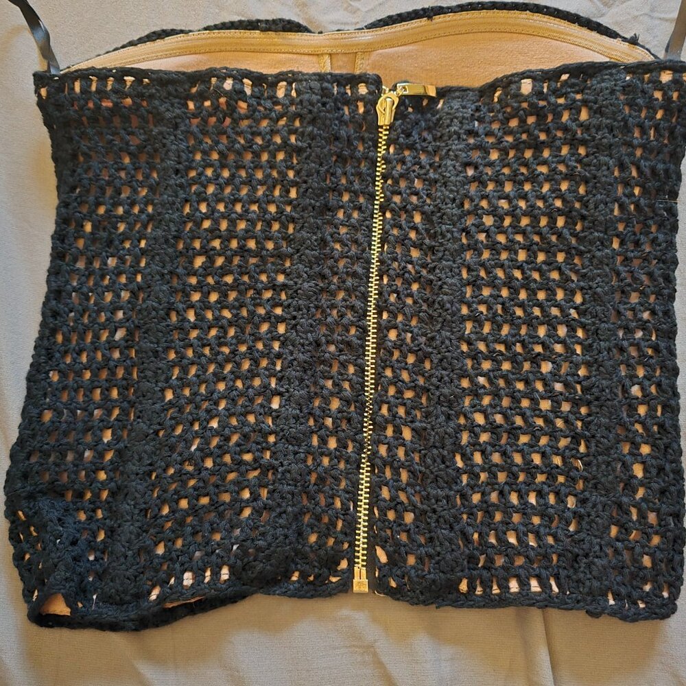 NWT JLUXLABEL Want it All Crochet Bustier Sz S - Picture 5 of 6